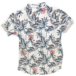 Cactus Boys Hawaiian Button Up Collard Shirt
